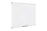 Bi-Office Pizarra blanca magnética con marco de aluminio, 1200 x 900 mm