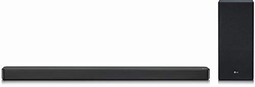LG SL6YF - Barra de sonido 3.1 con 420W de potencia, DTS Virtual:X, subwoofer inalámbrico, Radio FM, Bluetooth 4.0, HDMI, USB y entrada óptica