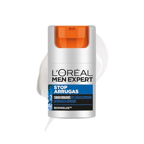 L'Oreal Paris Men Expert Cuidado hidratante anti-arrugas de expresión Stop Arrugas, 50 ml