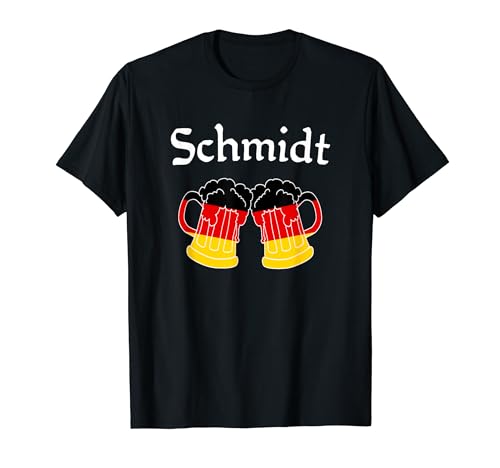 Schmidt Apellido Oktoberfest Regalo para alemanes americanos Camiseta