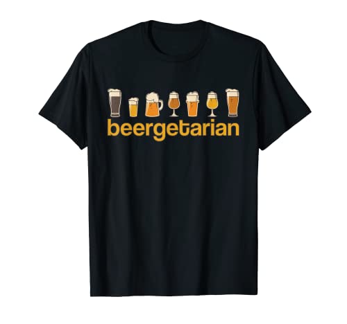 Beergetarian: Para Amantes Cerveza Divertida y Chistosa Camiseta