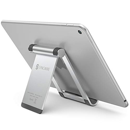 Syncwire Soporte Ajustable para Tablet de 4 a 12,9 Pulgadas, Soporte para teléfono móvil, Soporte para iPad Pro, Air, Mini, Apple iPhone, Samsung Tab, Surface, Huawei y más