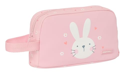 Safta PREESCOLAR BUNNY - Porta Desayunos Termo, Tejido Reciclable, Portatodo, Calidad y Máxima Resistencia, Porta Comida, Recreo, 21.5x6.5x12 cm, Color Rosa