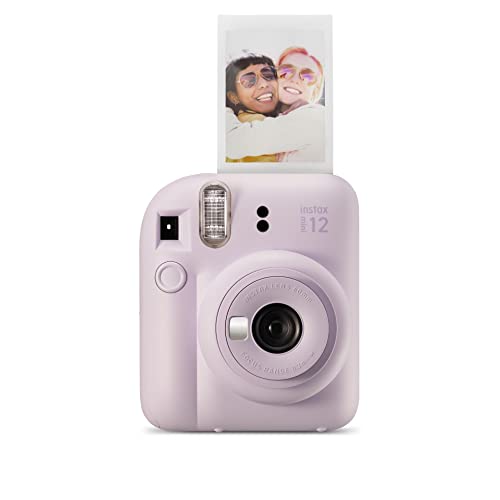 Instax Mini 12 - Cámara instantánea, con autoexposición y lente selfi incluida, Morado (Lilac Purple)