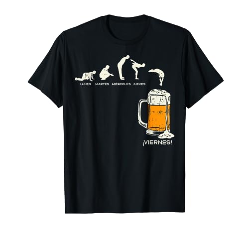 Los Dias De La Semana Y Cerveza Humor Beer Beverage Regalo Camiseta