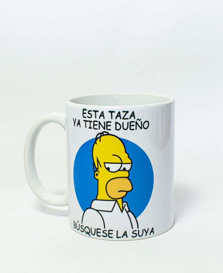 TusPersonalizables Taza - Simpsons - Homer - Esta taza ya tiene dueño, busquese la suya. Y no toque mi taza