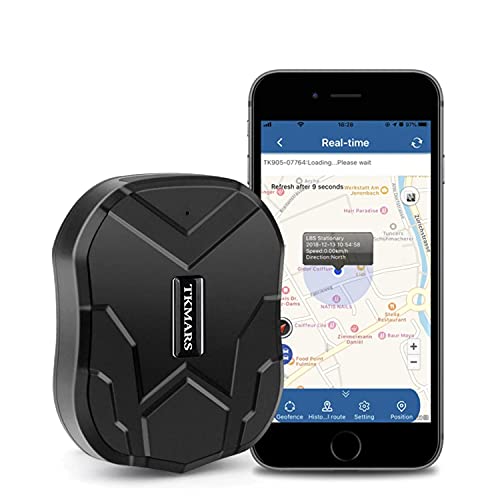 Localizador GPS para Coche con MicrÃ³fono,Rastreador GPS sin SuscripciÃ³n 90 dÃ­as en Espera 5000mAh MagnÃ©tica Impermeable Antirrobo App Gratuita GPS Tracker para Auto Moto CamiÃ³n TK905