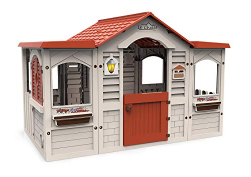 Chicos - Le Chalet Gran Casita Infantil de Exterior e Interior | Casa Resistente y Duradera | Medidas: 159cm x 103cm x 104cm | Recomendada para niños y niñas de 2 años (89650)