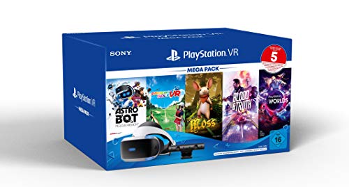 Sony- PS4 VR Mega Pack 3 + Kamera + 5 Games CUH-ZVR2 Videojuegos, Multicolor (435405)