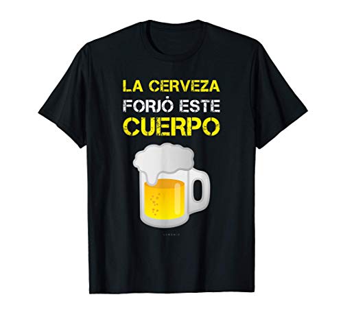 Hombre Cerveza Forjó Cuerpo Camisetas Hombre Divertidas Manga Corta Camiseta