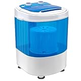 Display4top Portátil Carga Superior- Lavadora - Enchufe estándar europeo (Azul - 3 kg)