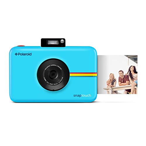 Polaroid Snap Touch 2.0 - Cámara digital portátil instantánea de 13 Mp, Bluetooth, pantalla táctil LCD, tecnología Zink sin tinta y nueva aplicación, copias adhesivas de 5 x 7.6 cm, azul