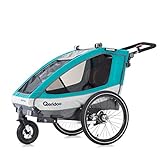 Qeridoo Remolque para bicicleta infantil Sportrex1 (2019), color azul
