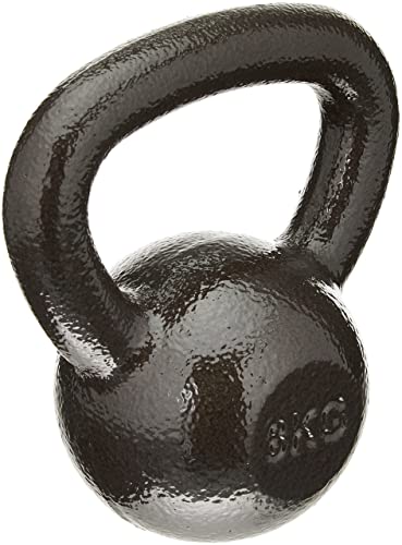 Amazon Basics - Pesa rusa de hierro fundido, 8 kg, Negro