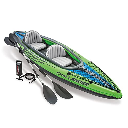 Intex 68306 - Kayak Hinchable Challenger k2 & 2 Remo - 351 x 76 x 38 cm