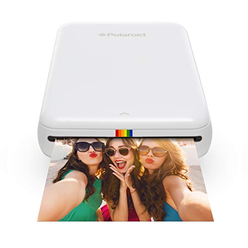 Polaroid Zip - Impresora móvil, Bluetooth, Nfc, micro USB, tecnología Zink Zero Ink, 5 x 7.6 cm, compatible con iOS y Android, blanco, 2.2 x 7.4 x 12 cm