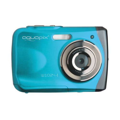 Easypix Aquapix W1024 - Cámara compacta digital (10 MP, 2.4', zoom digital 4x, VGA), color azul