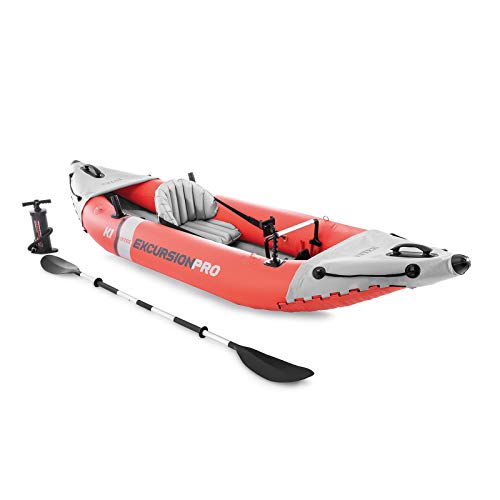 Kayak Hinchable INTEX K1 Excursion Pro 1 Remo + hinchador