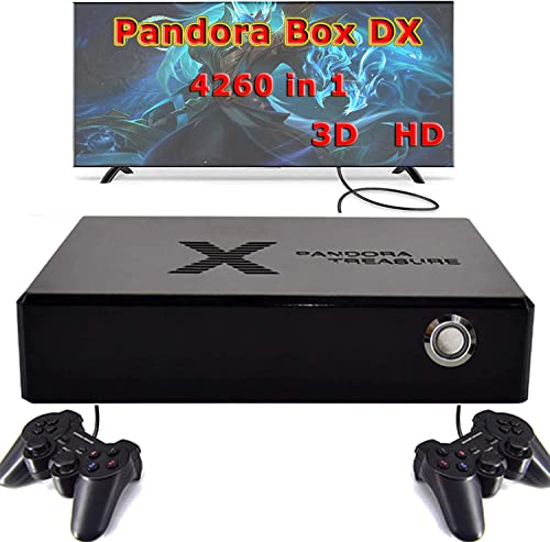 Whatsko Pandora Box DX Mini Arcade Video Consola con 3160 Juegos, Pandora Treasure Consola Familiar TV Game Consoles 3D Gams con Salida HDMI.