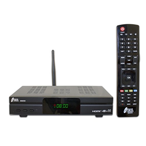 IRIS 9800 HD - Receptor de TV por satÃ©lite (Full HD, WiFi) color negro