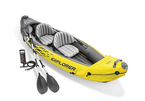 INTEX Canoë Explorer K2 Kayak pour Deux Personnes avec Rames + Pompe