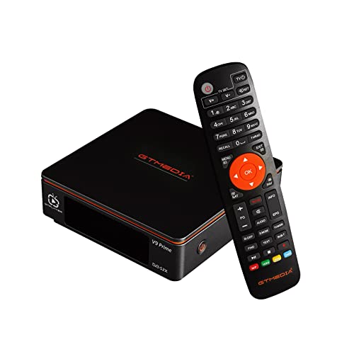 GT Media V9 Prime Satelite Ricevitore Codificador - Aoxun DVB S2X Decodificador Oficial Freesat, 1080P Full HD Support CCcam Newcam IPTV, con 2.4G WiFi Incorporado, VersiÃ³n actualizada de V9 Super