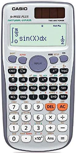Casio FX-991ES PLUS - Calculadora científica (417 funciones, 15 + 10 + 2 dígitos, pantalla Natural), color gris