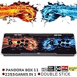 SeeKool Pandora 11 Juegos clásicos Consola de Videojuegos, 2255 in 1 Multijugador Arcade Game Console, 2 Joystick Partes de la Fuente de alimentación HDMI y VGA y Salida USB (2255 Pandora 11)