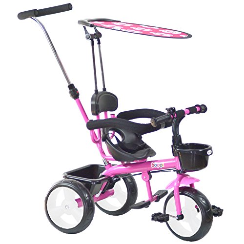 boppi® Triciclo 4 en 1 para niños de 9 a 36 Meses - Rosa