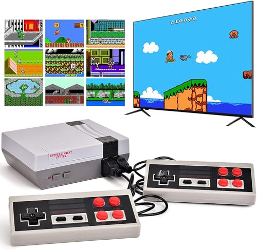 Genzo Consola Retro con 620 Juegos Clásicos Arcade de los 80 y 90, Incluye 2 Mandos para 2 Jugadores para Jugar en la TV
