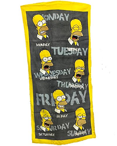 Toalla de playa de Homer Week, toalla de mano piscina beach towel The Simpsons 07795 *