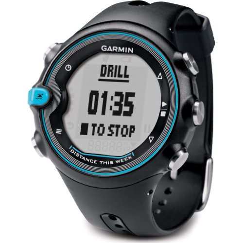 Garmin Swim - Reloj deportivo para hombre, con correa de plástico, color negro/azul