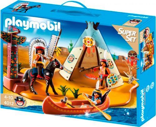 campamento indio de playmobil