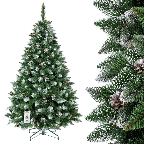 Árbol de navidad artificial blanco PVC árbol de Navidad Árbol de abeto árbol con soporte