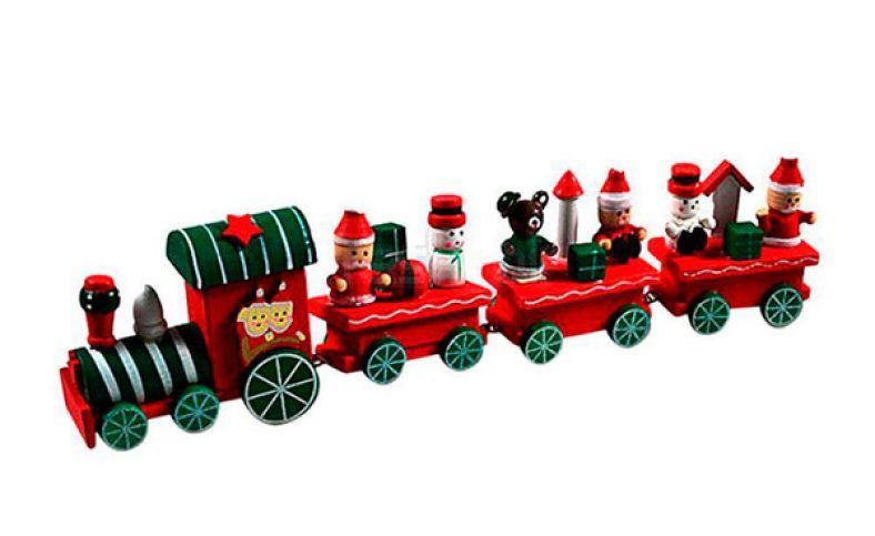 Tren De Navidad Con Luces Y Sonidos - Para Poner Alrededor Del árbol, Pista De 88 Cm, A Pilas