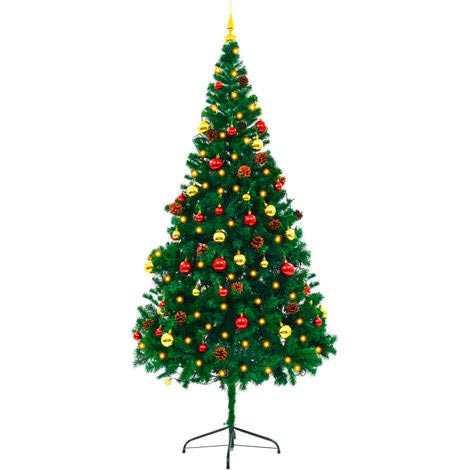 árbol navidad decorado 210 cm