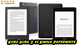 Kobo Aura 2 vs Kindle Paperwhite: Comparativa 2025